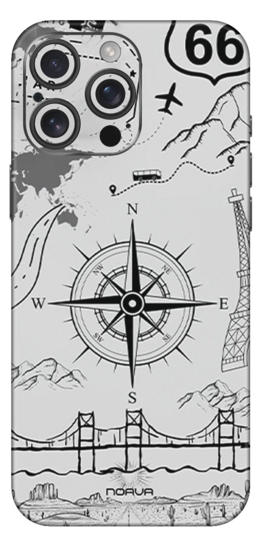 Transparent compass Skin